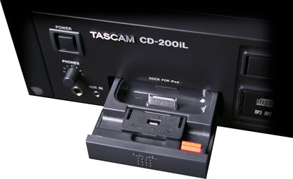 Tascam CD-200iL Professional CD Player with 30-Pin and Lightning iPod Dock (CD-200IL)