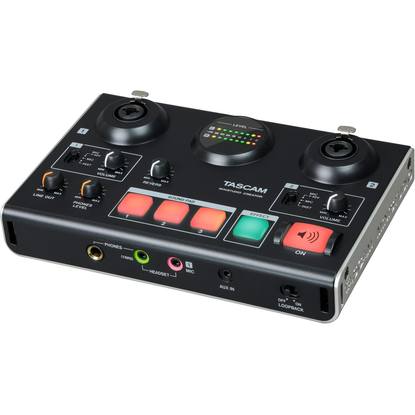 Tascam US-42 Ministudio Creator USB Podcasting Interface - Black