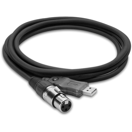 Hosa Technology 10' (3m) Tracklink Microphone XLR Female to USB Interface Cable