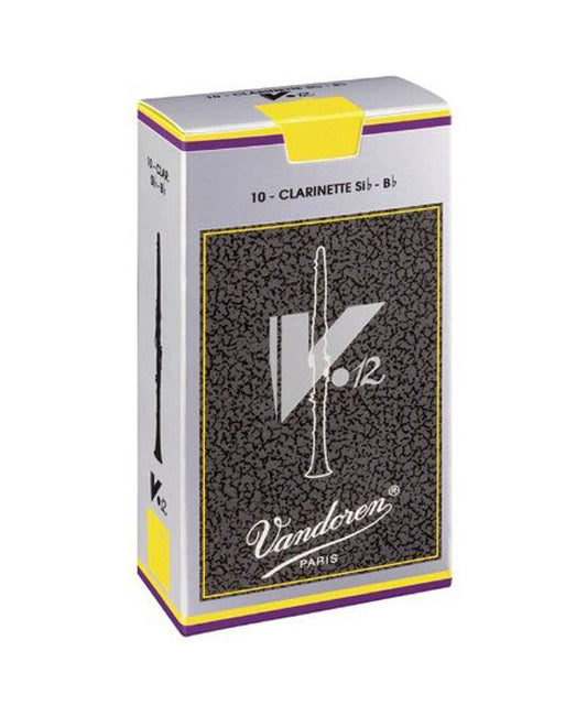 Vandoren V12 Bb Clarinet Reeds 10CT, 3.5Plus Strength