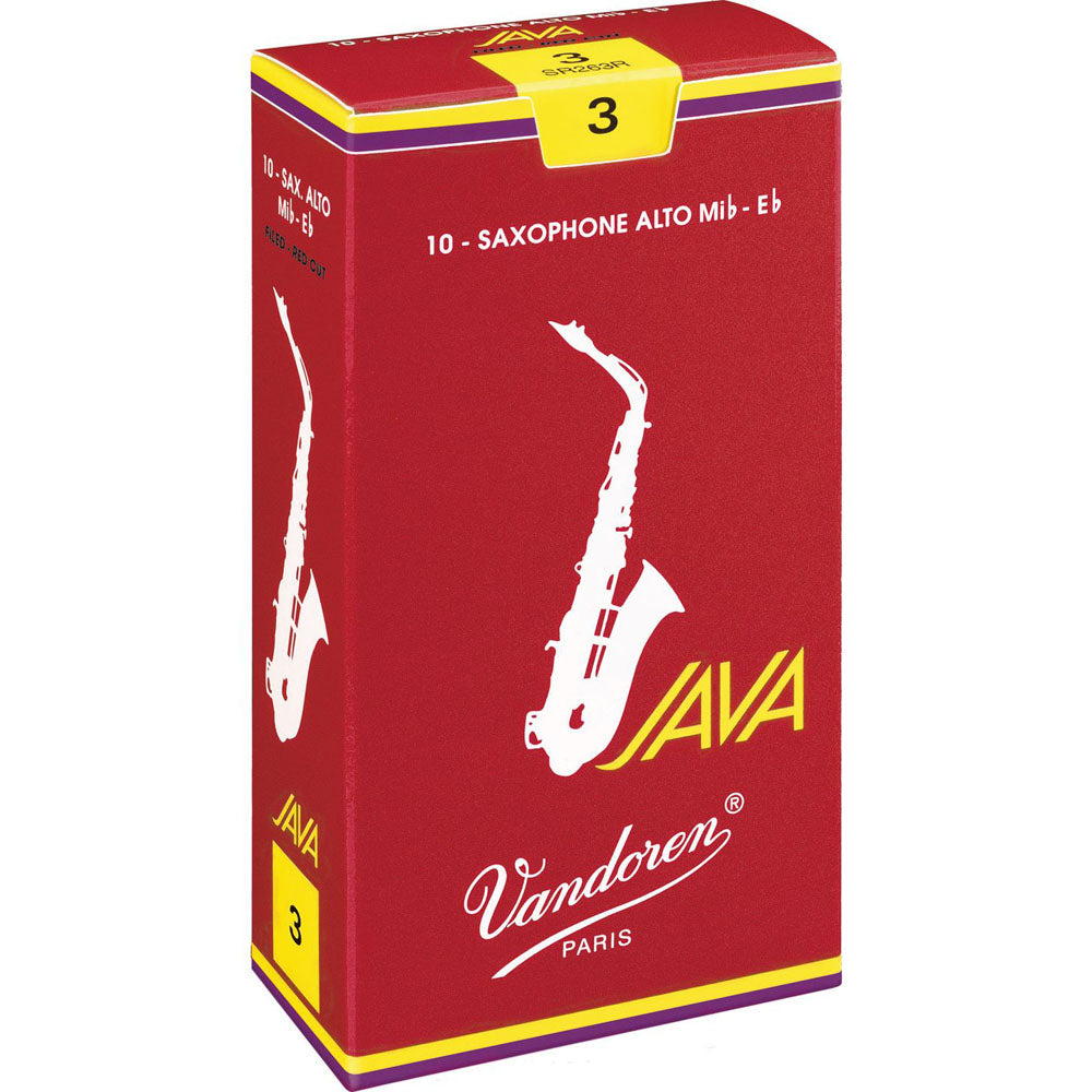 Java Redand Green Reeds Vandoren Java Red Alto Saxophone Reeds Strength 2.5, Box of 10 – Alto Music