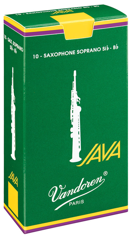Vandoren Java Soprano Saxophone Reeds 10ct 4.0 Strength