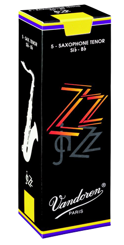 Vandoren Jazz ZZ Tenor Sax Reeds, 5-Pack, 2.0 Strength