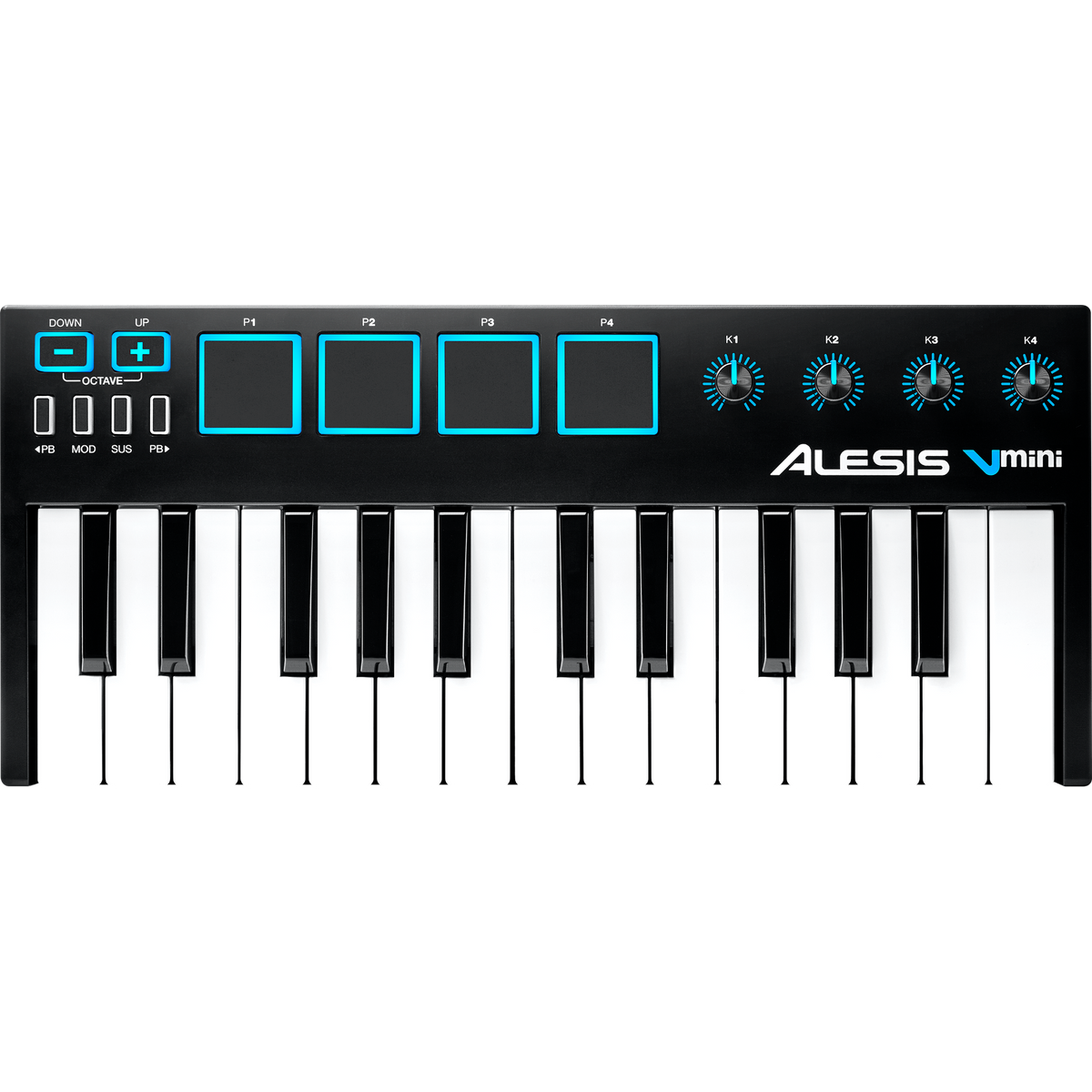 Vmini Alesis V Mini Portable 25-Key USB MIDI Keyboard Controller – Alto Music