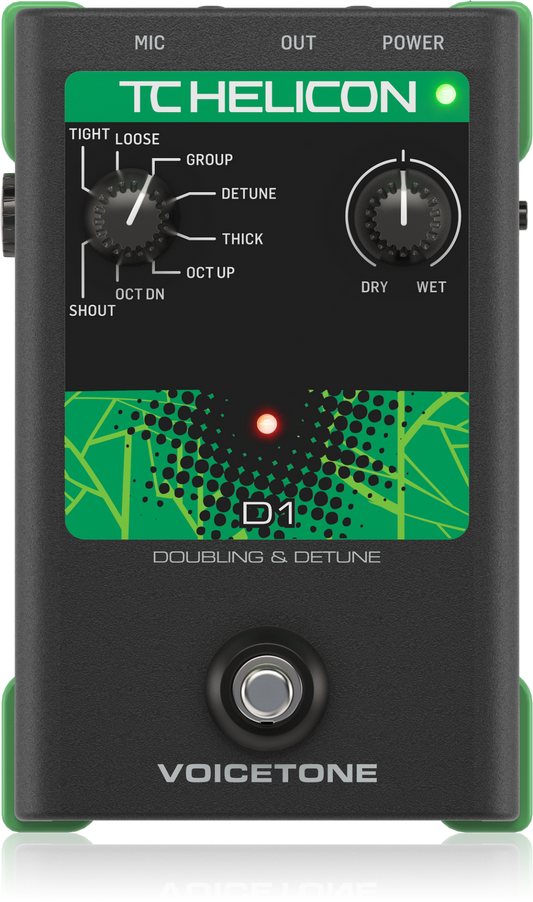 TC Helicon VoiceTone D1 Doubling & Detune Pedal