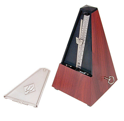 Wittner 802k Metronome with Plastic Case Mahogany with Clear Cover