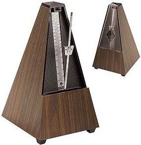 Wittner 804k Metronome w/ Clear Cover Plastic Simulated Wood Walnut Finish