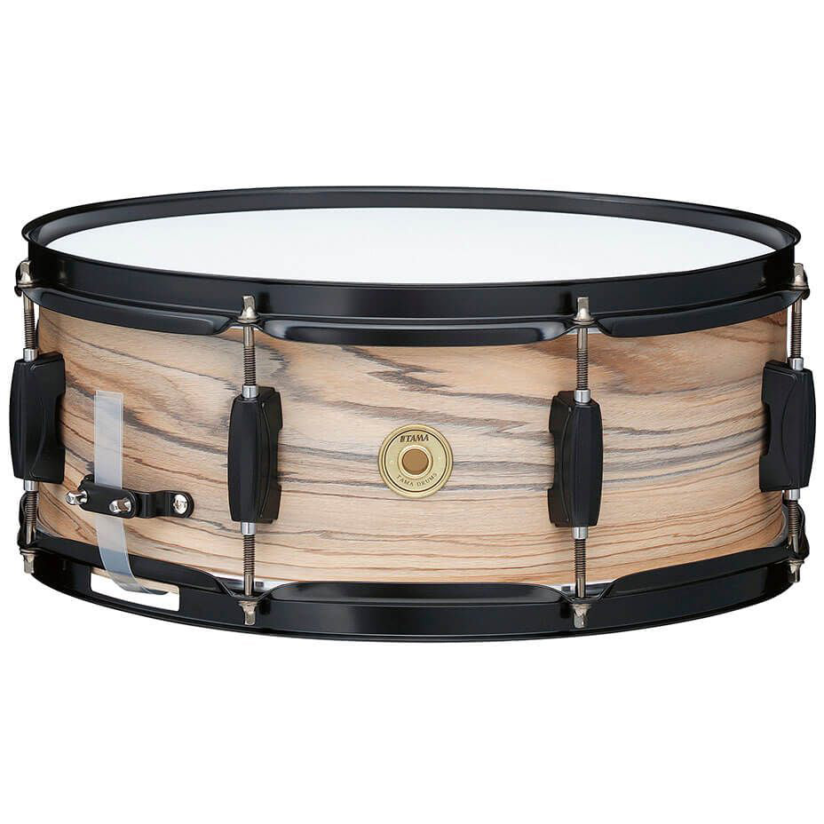 Tama WP1455BKNZW Woodworks 14 x 5.5 in Snare Drum in Zebrawood Wrap