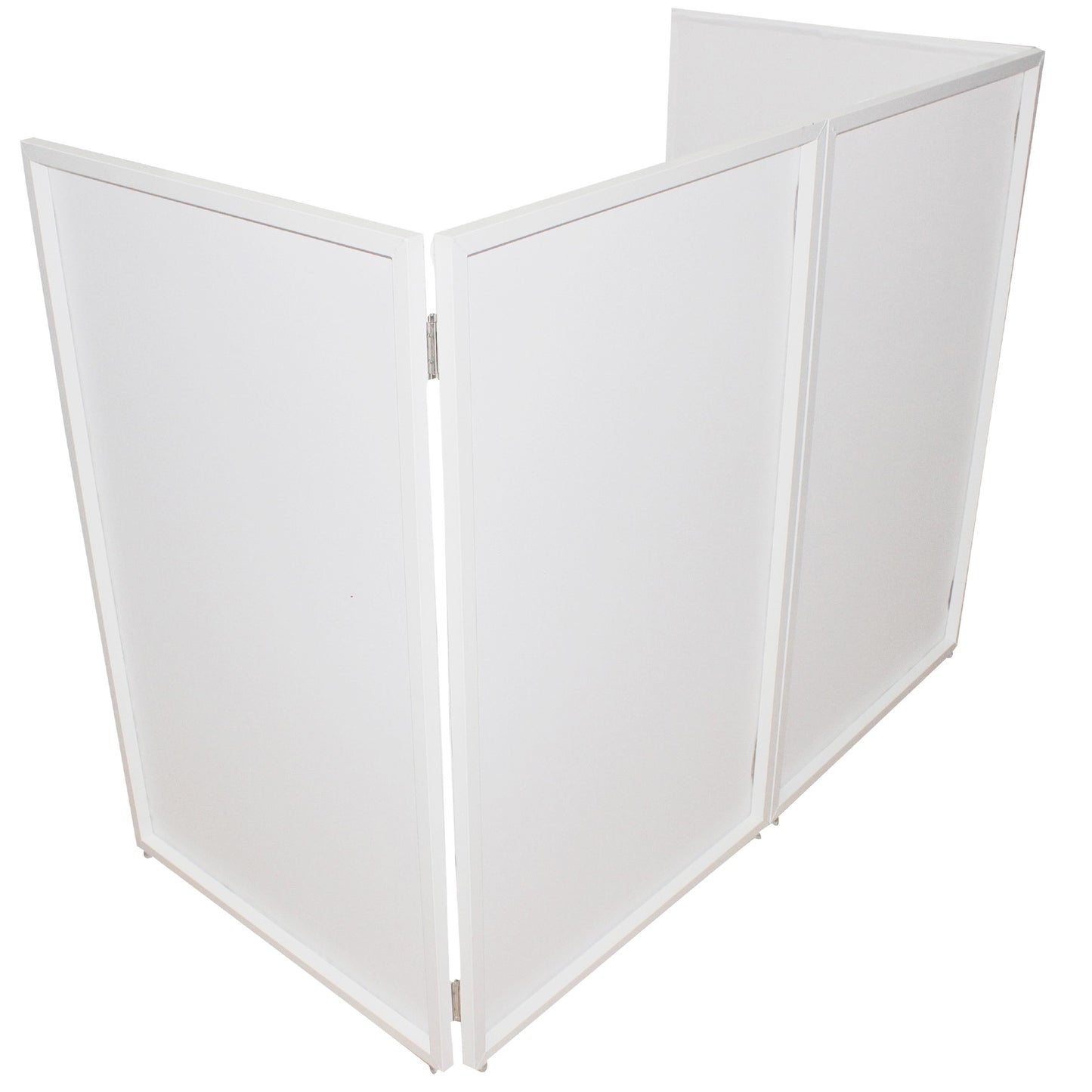 ProX Four Panel Collapse and Go DJ Facade - White Frame and Carry Bag