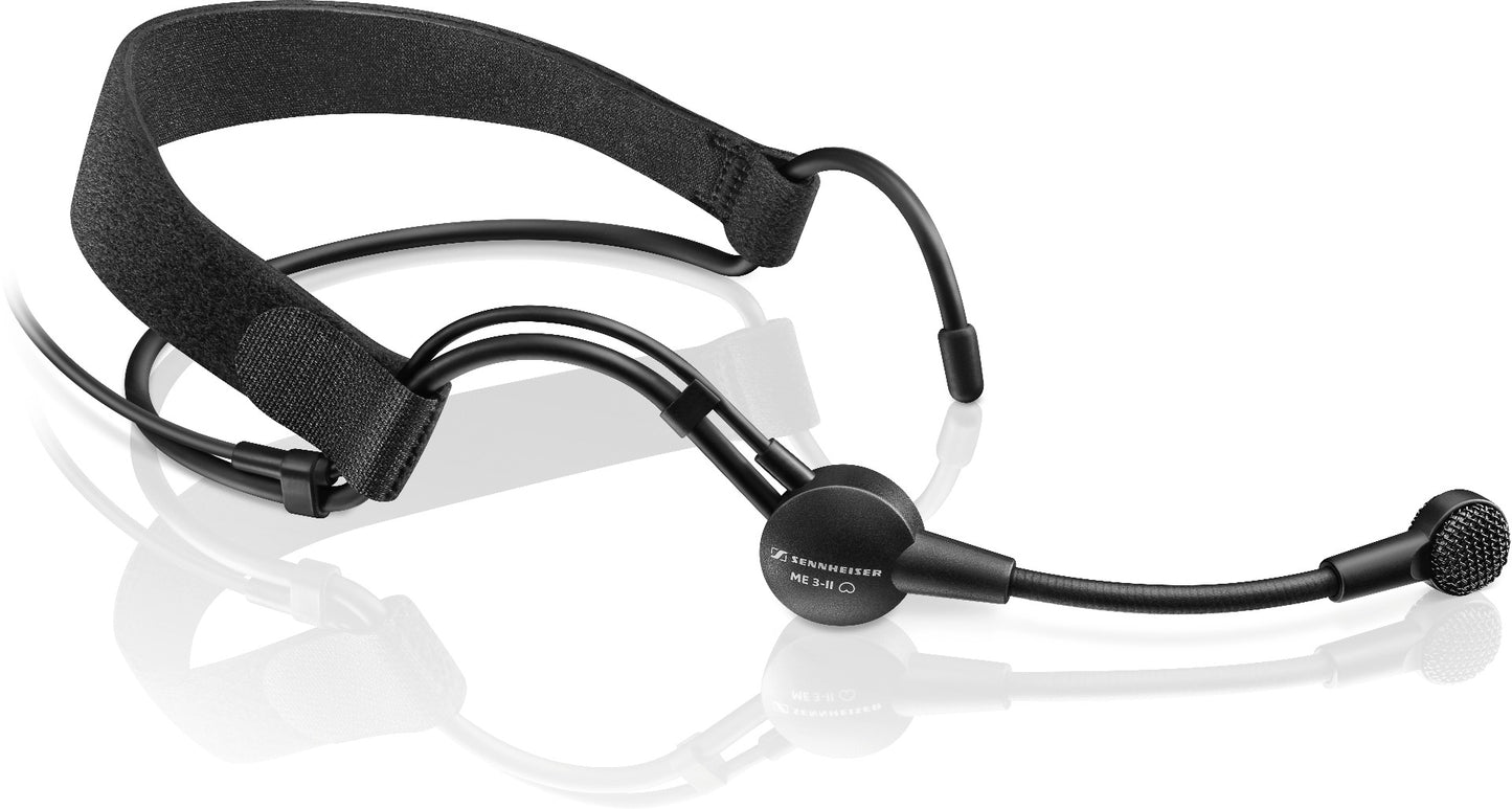 Sennheiser ME3-EW Cardioid Electret Condenser Headset w/ Clip & Windscreen