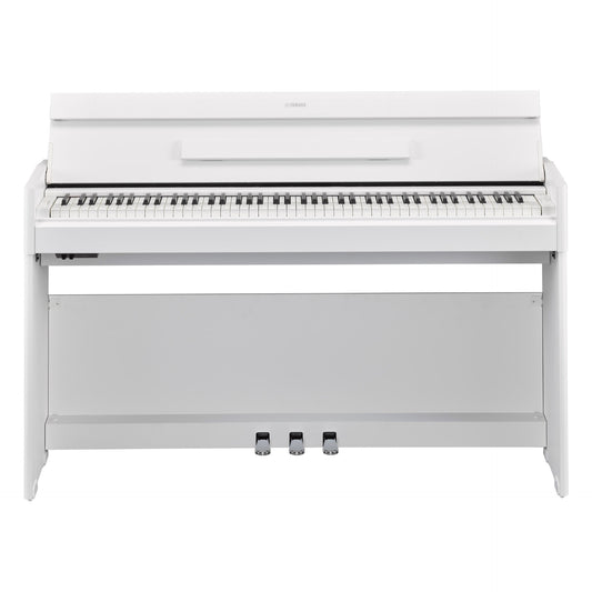 Yamaha YDPS55B 88-Note, Weighted Action Console Digital Piano - White Walnut