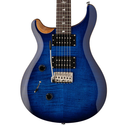 PRS SE Custom 24 Lefty DC Electric Guitar 2021 - Faded Blue Burst