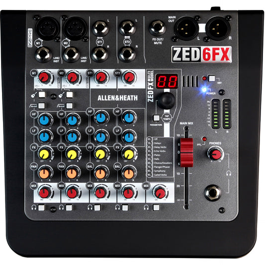 Allen and Heath Zed-6FX 6-Channel Compact Mixer